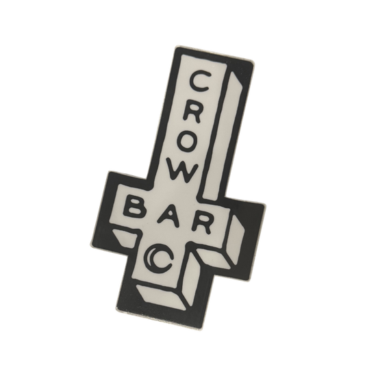 Crowbar Cross Sticker